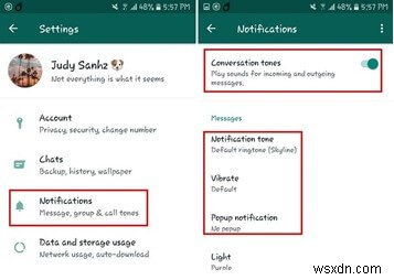 WhatsApp 알림을 끄는 방법 