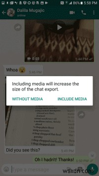 WhatsApp 채팅 기록을 얻는 방법 