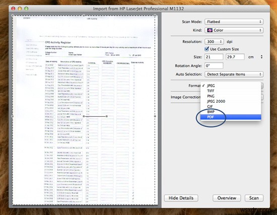 macOS에서 스캔한 문서를 PDF로 결합하는 방법 