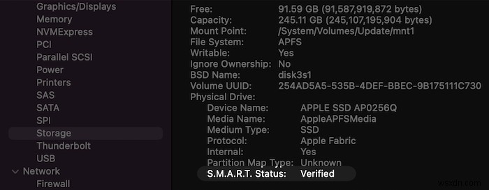 macOS에서 SSD 상태를 확인하는 방법 