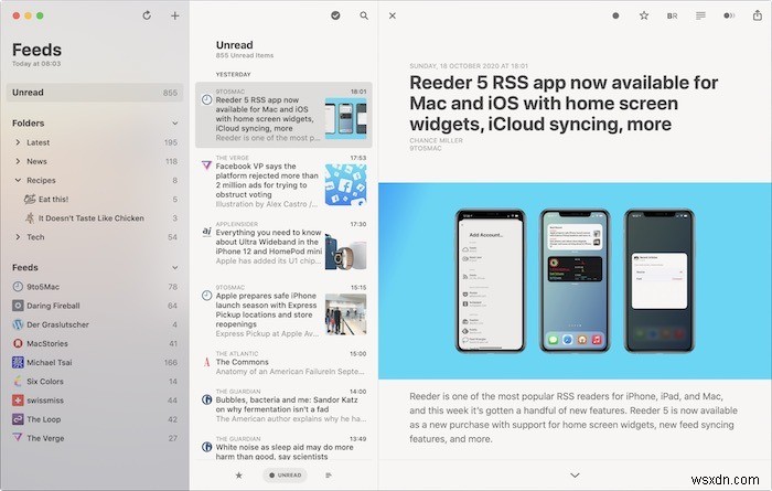 macOS용 최고의 RSS 리더 앱 5가지 