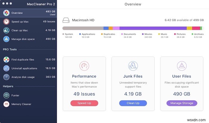 MacCleaner Pro 2로 복잡한 Mac을 제거하십시오 