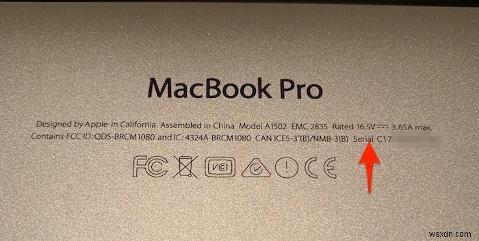 Mac 또는 Macbook 일련 번호를 확인하는 6가지 방법 