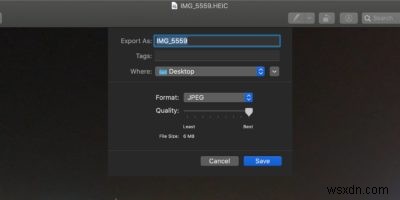 Mac에서 미리보기를 사용하여 HEIC 파일을 JPG로 변환하는 방법 