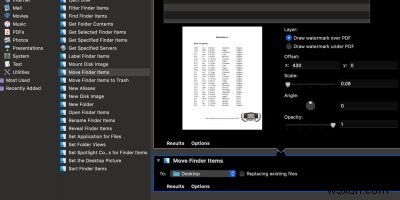 macOS에서 빠른 작업을 사용하여 PDF 페이지에 워터마크를 표시하는 방법 