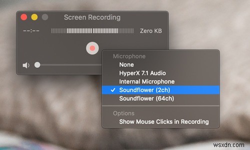 Quicktime에서 화면을 녹음하는 동안 시스템 오디오를 녹음하는 방법 