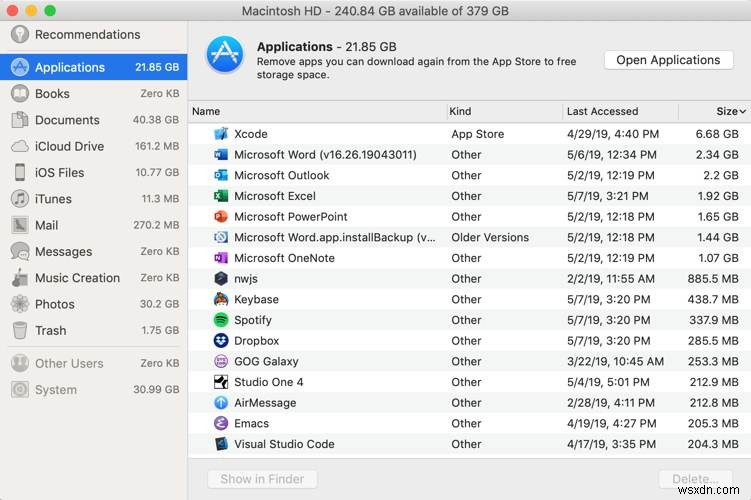 Mac에서 디스크 공간을 확인하는 4가지 최고의 도구 