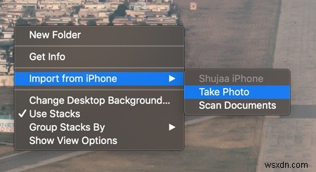 macOS에서 연속성 카메라를 사용하여 iPhone에서 사진을 삽입하는 방법 