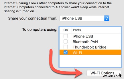 macOS에서 Wi-Fi 핫스팟을 만드는 방법 