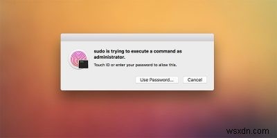 Mac에서 Touch ID를 사용하여 Sudo 명령을 인증하는 방법 