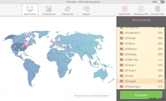 macOS용 VPN 클라이언트로 인터넷 트래픽 암호화 