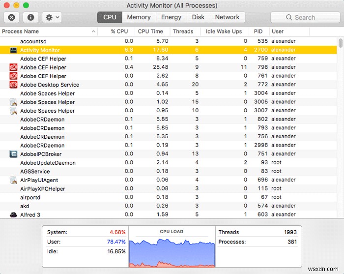 Activity Monitor를 사용하여 Mac 문제를 쉽게 해결하기 