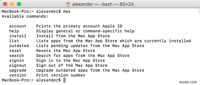 Mac에서 터미널을 사용하여 앱을 업데이트하는 방법 