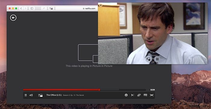 macOS Sierra에서 Netflix용 Picture-in-Picture 모드를 활성화하는 방법 