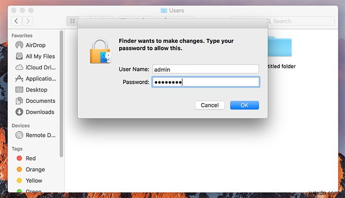 macOS에서 홈 폴더의 이름을 변경하는 방법 