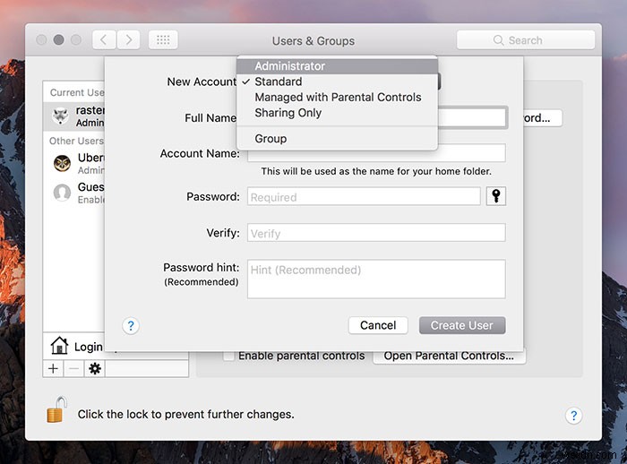macOS에서 홈 폴더의 이름을 변경하는 방법 