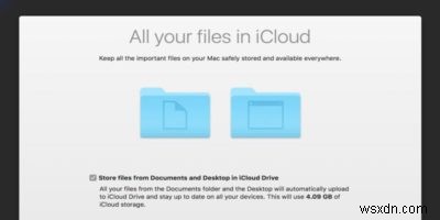 macOS Sierra에서 iCloud 데스크탑 및 문서 동기화 문제 해결 