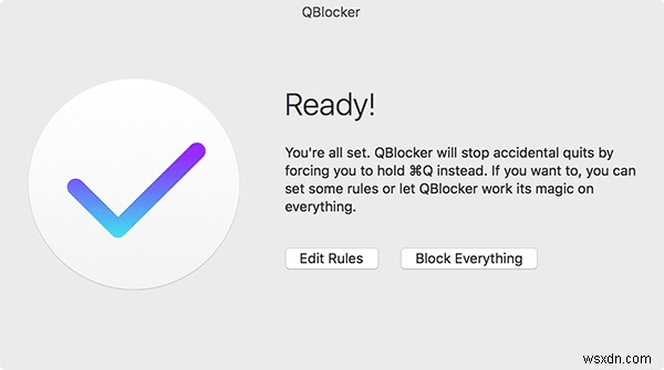 실수로 앱을 종료하는 것을 방지하는 QBlocker 