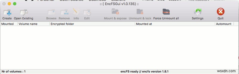 EncFSGui를 사용하여 Mac OS X에서 암호화된 폴더를 쉽게 생성 및 탑재 