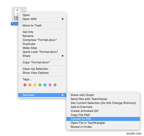 Mac OS X에서 DOCX 파일을 PDF로 쉽게 변환하는 방법 