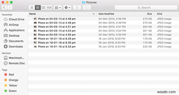 Mac에서 Photo Booth 이미지에 액세스하는 방법 