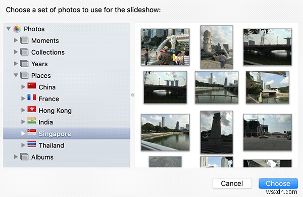 Mac에서 사진 보관함을 화면 보호기로 설정하는 방법 