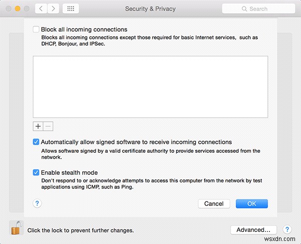 Mac의 방화벽에서 스텔스 모드를 켜는 방법 