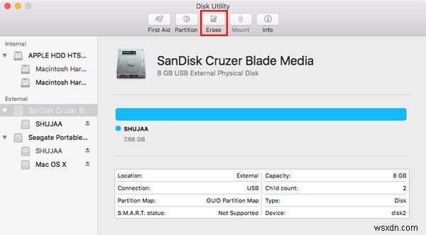 OS X에서 외장 드라이브를 포맷하는 방법 