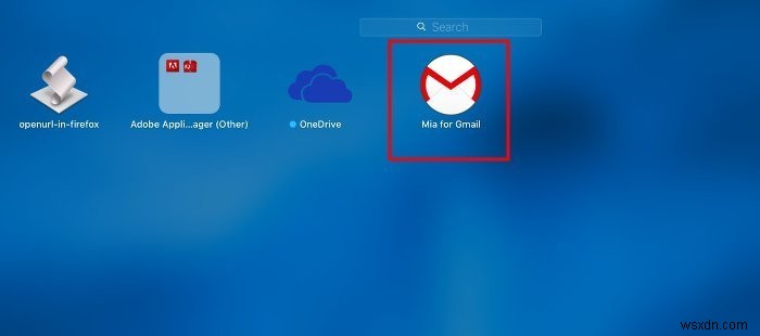 Gmail용 Mia:Mac의 메뉴 표시줄에서 Gmail에 액세스 