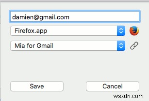 Gmail용 Mia:Mac의 메뉴 표시줄에서 Gmail에 액세스 