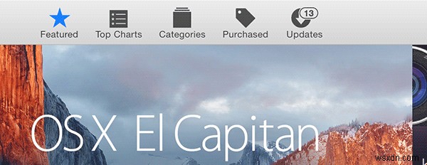 Mac App Store에서 OS X El Capitan 업데이트 배너를 숨기는 방법 