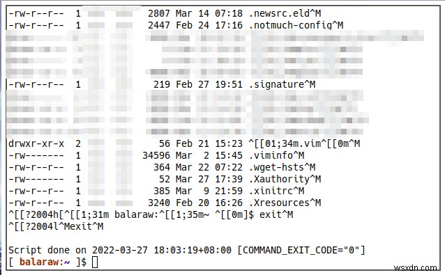 Linux에서 터미널 출력을 파일에 저장하는 방법 