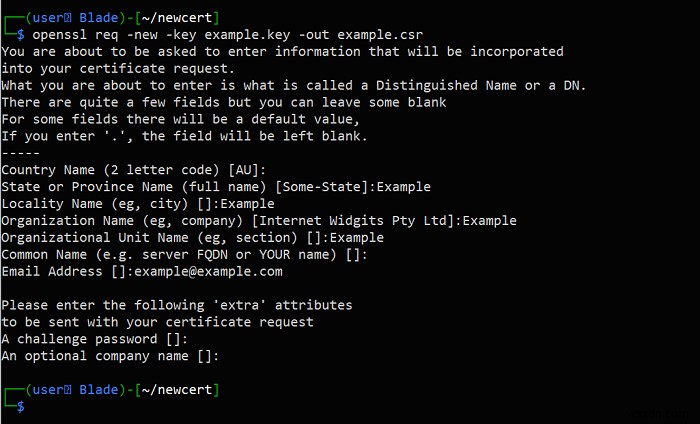 OpenSSL을 사용하여 Linux에서 SSL 인증서를 생성하는 방법 