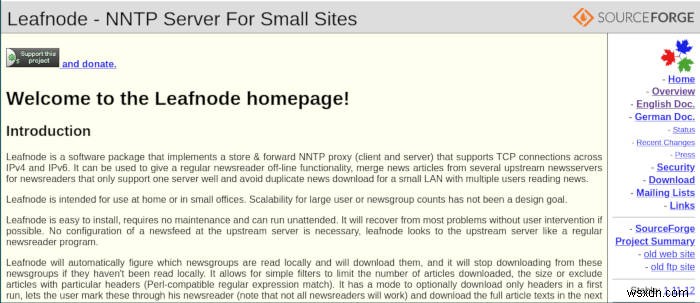 Leafnode를 오프라인 USENET 서버로 설정하는 방법 