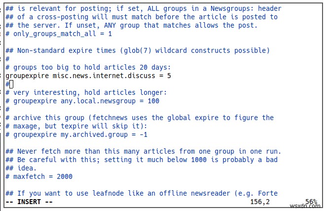 Leafnode를 오프라인 USENET 서버로 설정하는 방법 