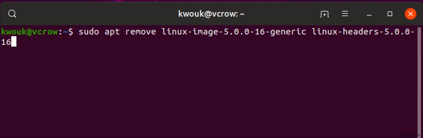 Linux에서 커널을 다운그레이드하는 방법 