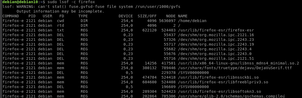 Linux에서 lsof 명령을 사용하여 열린 파일을 나열하는 방법 