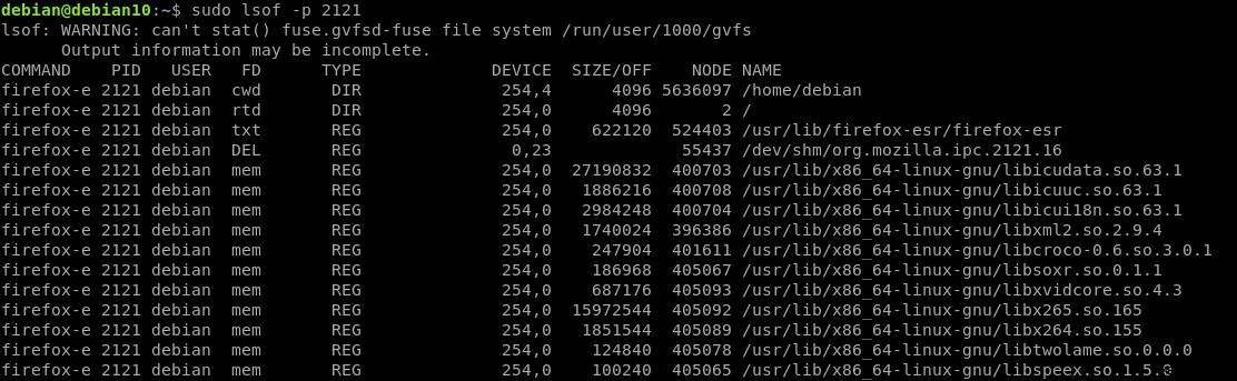 Linux에서 lsof 명령을 사용하여 열린 파일을 나열하는 방법 