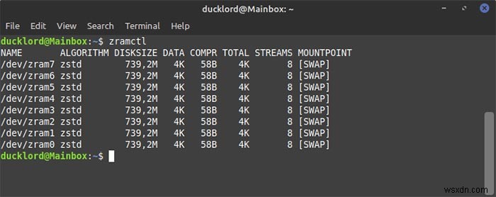 Ubuntu 컴퓨터에서 ZRAM을 구성하는 방법 