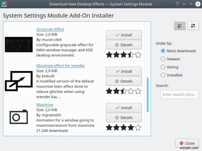 KDE 데스크탑 효과 살펴보기 