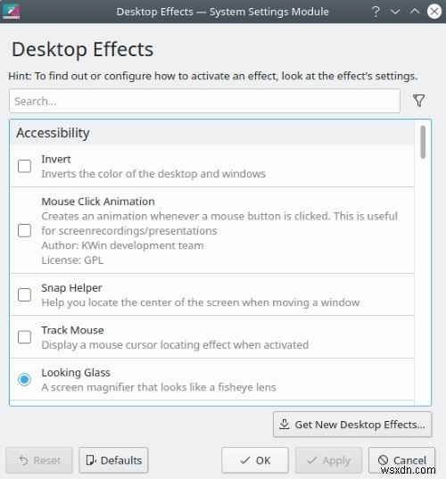 KDE 데스크탑 효과 살펴보기 