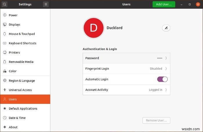 Ubuntu에서 잠금 화면을 비활성화하는 방법 