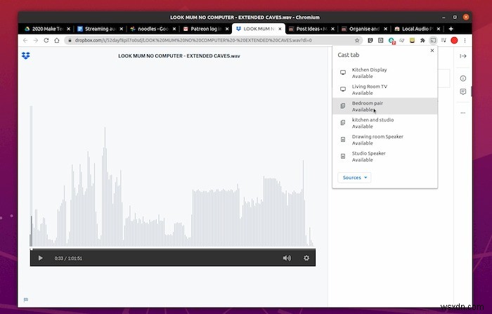 Linux에서 Chromecast 및 Google Home으로 오디오를 스트리밍하는 방법 