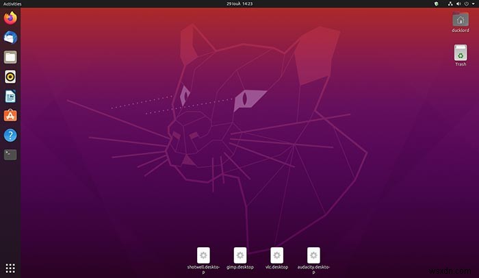 Ubuntu에서 바탕 화면 바로 가기를 만드는 방법 