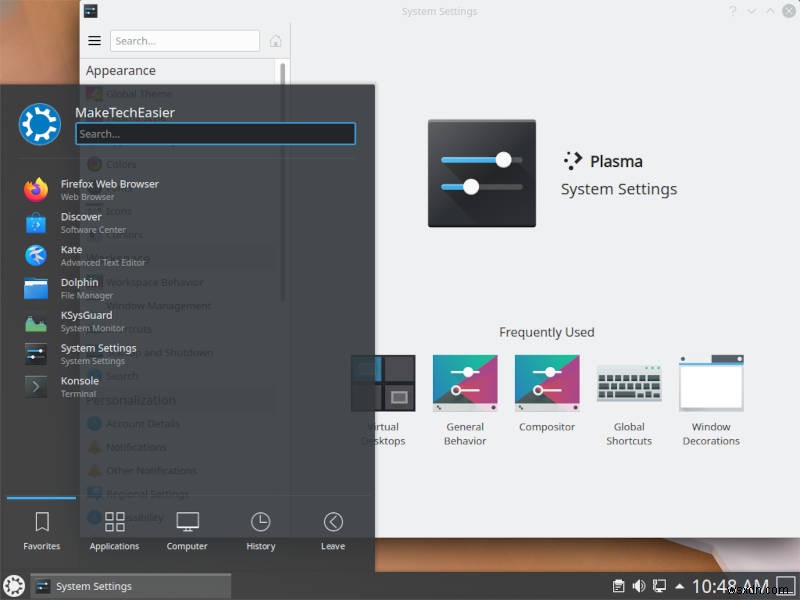 KDE 플라즈마 검토:탁상용 스위스 군용 칼 