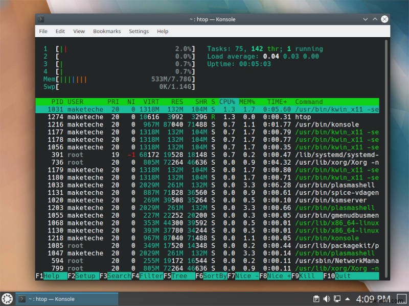 KDE 플라즈마 검토:탁상용 스위스 군용 칼 