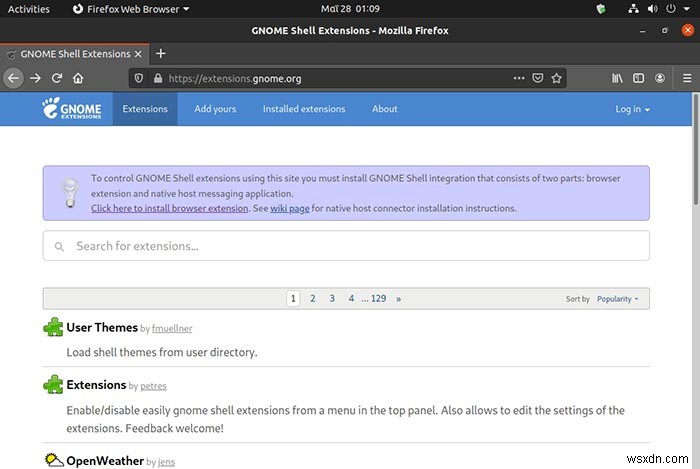 Ubuntu 20.04에서 상단 표시줄과 측면 패널을 숨기는 방법 