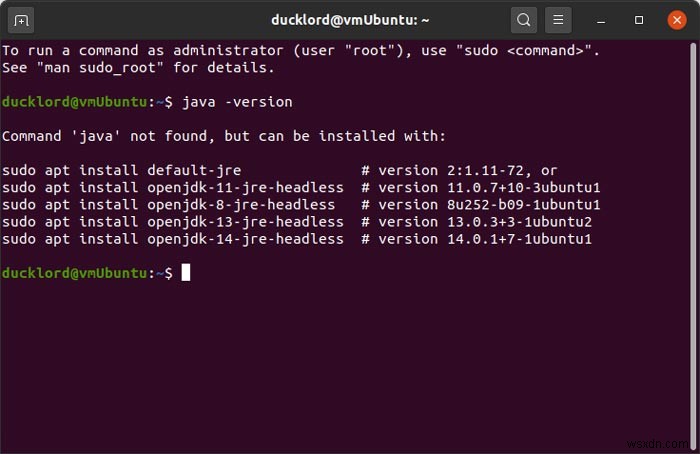 Ubuntu에서 Java 런타임을 설치하는 방법 