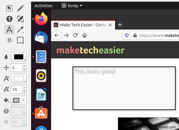 Linux에서 Ksnip으로 스크린샷을 찍고 주석을 추가하는 방법 
