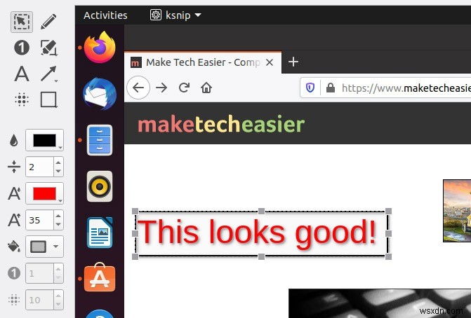 Linux에서 Ksnip으로 스크린샷을 찍고 주석을 추가하는 방법 